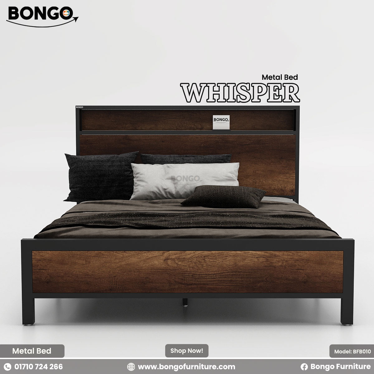 Whisper - Metal Bed | BFB010