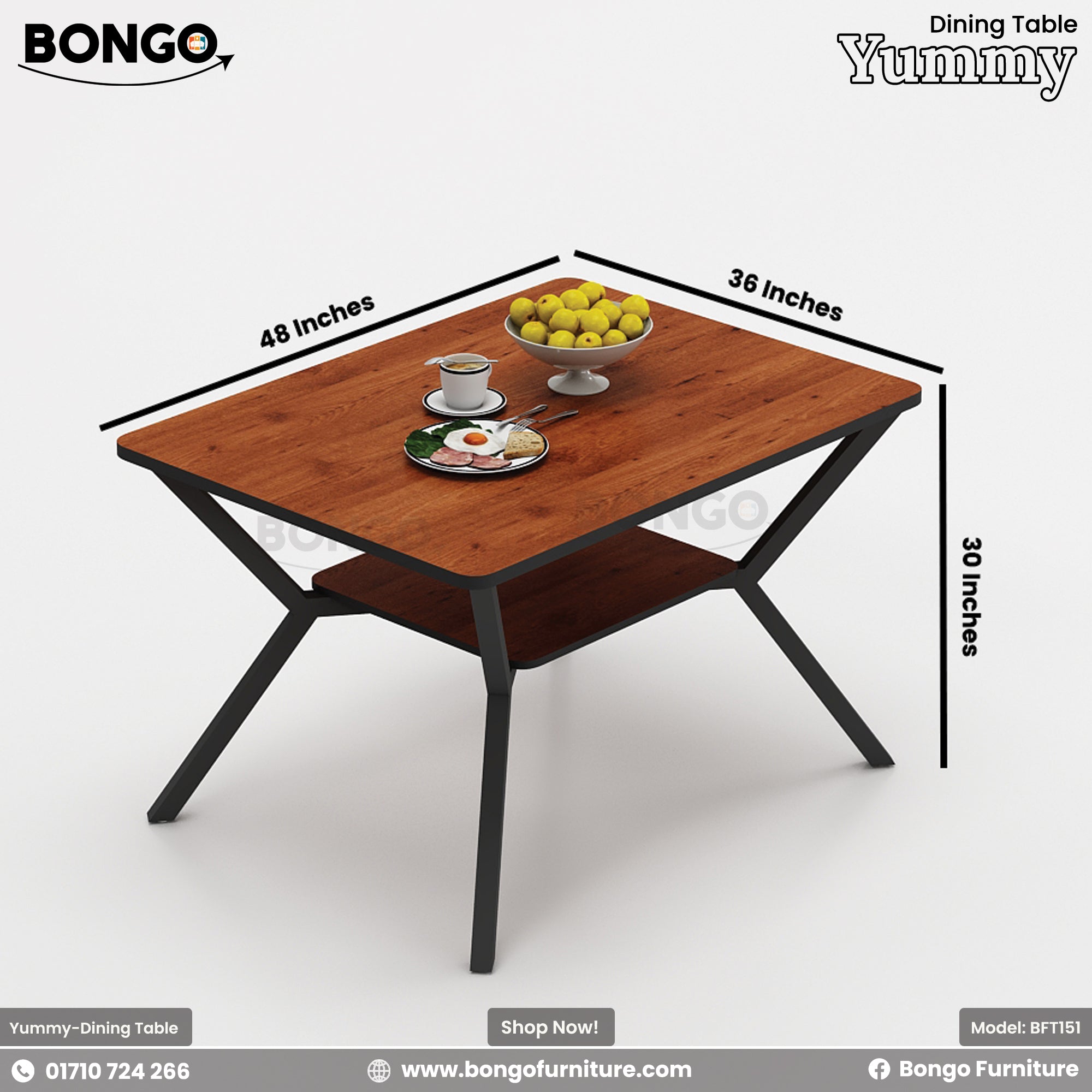 Yummy - Dining Table | BFT151