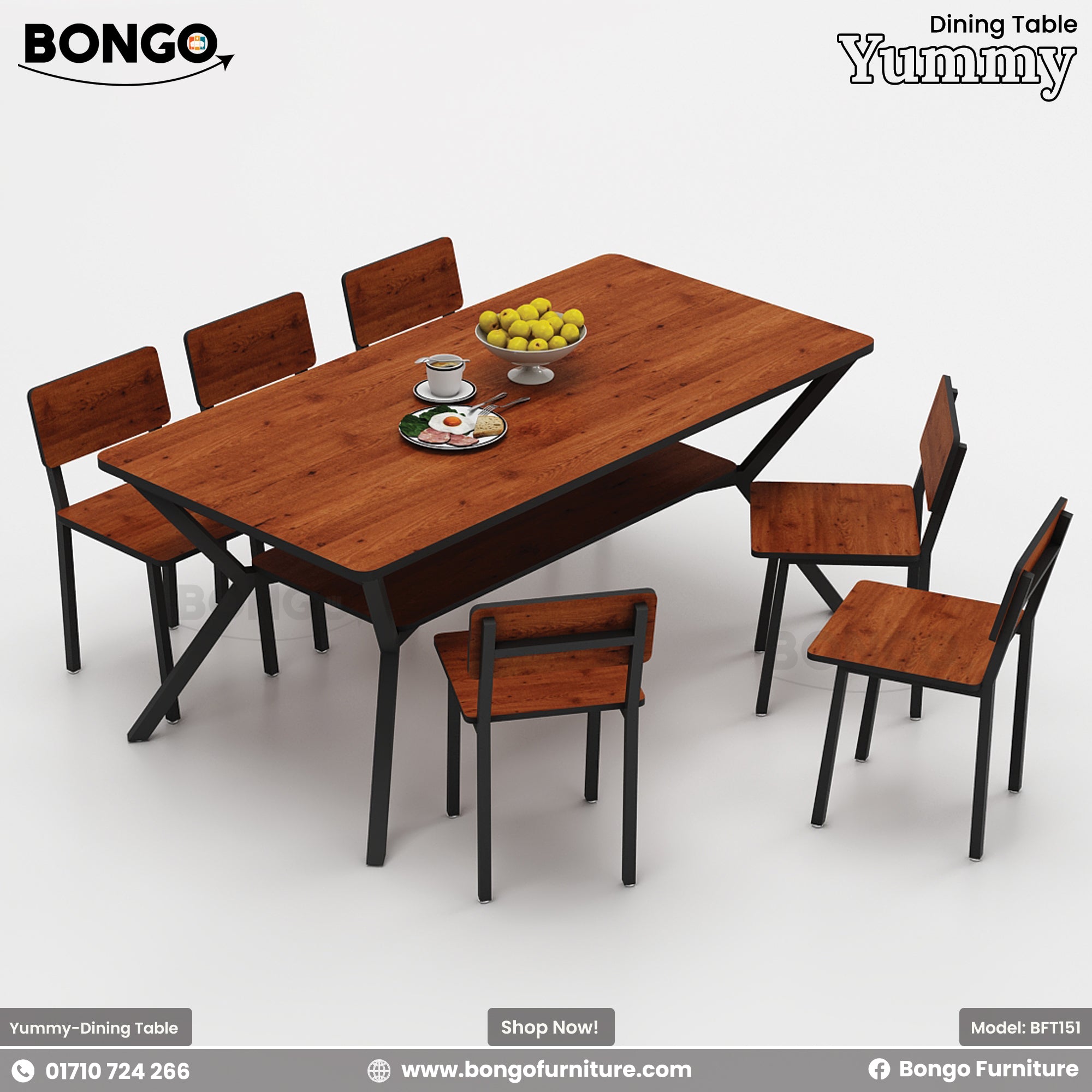 Yummy - Dining Table | BFT151