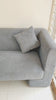 Bongo Furniture Muffin Sofa model BFS333, a modern cream-colored 2-seater sofa with a unique rounded silhouette and seamless minimalist design